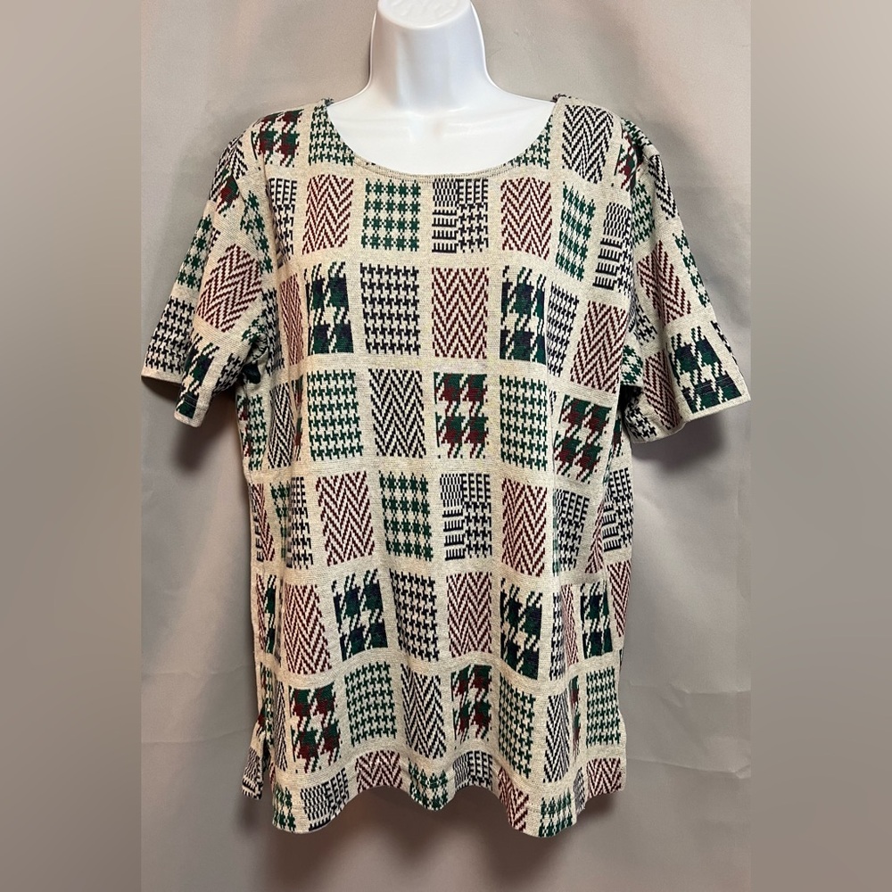 Vintage‎ Andrea & Britt Women’s T Shirt Top Blouse Multicolor Sz Medium Y2K